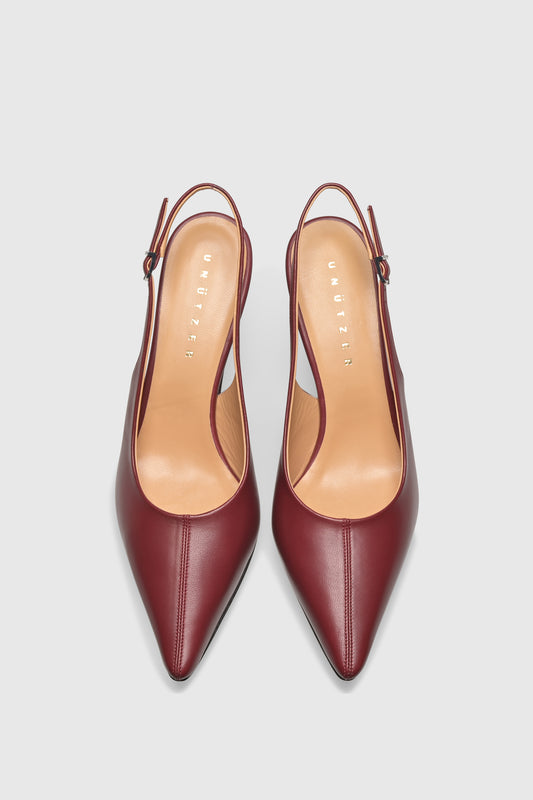 Slingback 9581 Nappa Ruby