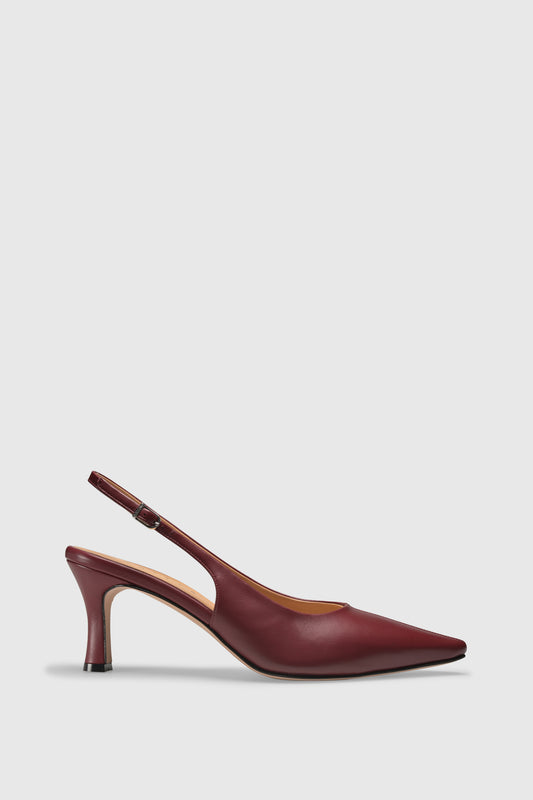Slingback 9581 Nappa Ruby