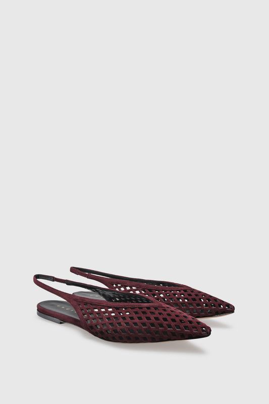 Slingback 9422 Camoscio Plum