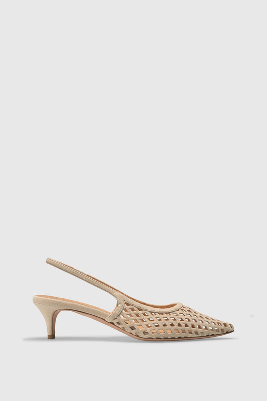 Slingback 9515 Camoscio Latte