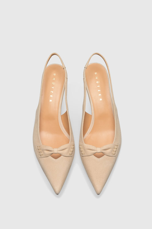 Slingback 9570 Camoscio Latte