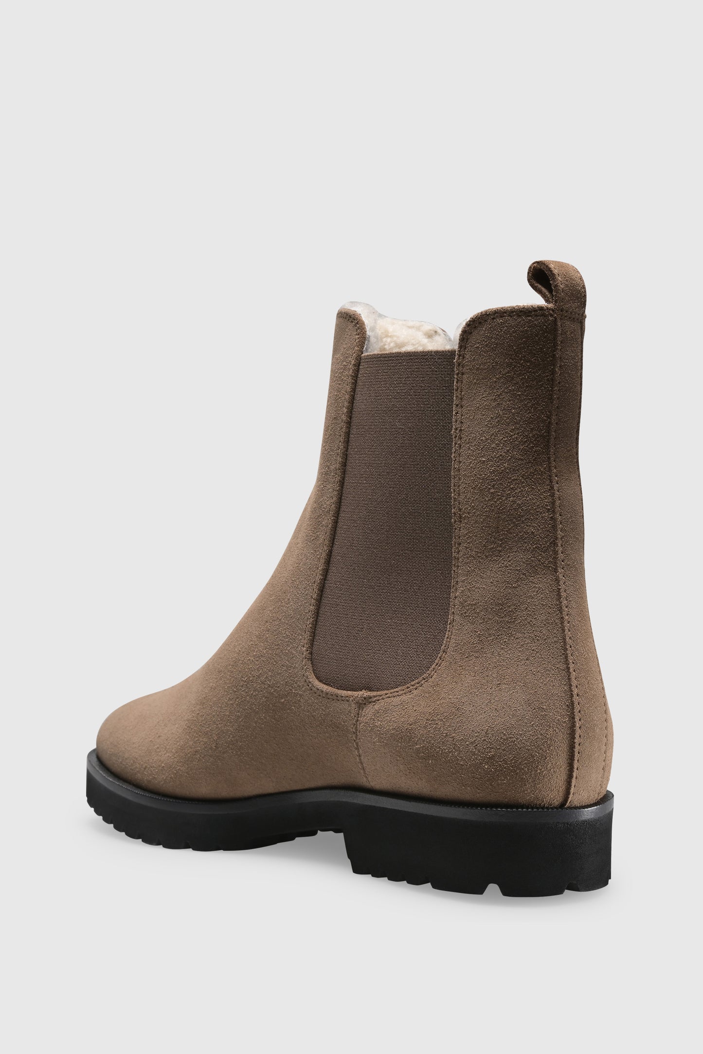 Stiefelette 7429 Camoscio Taupe Shearling Latte