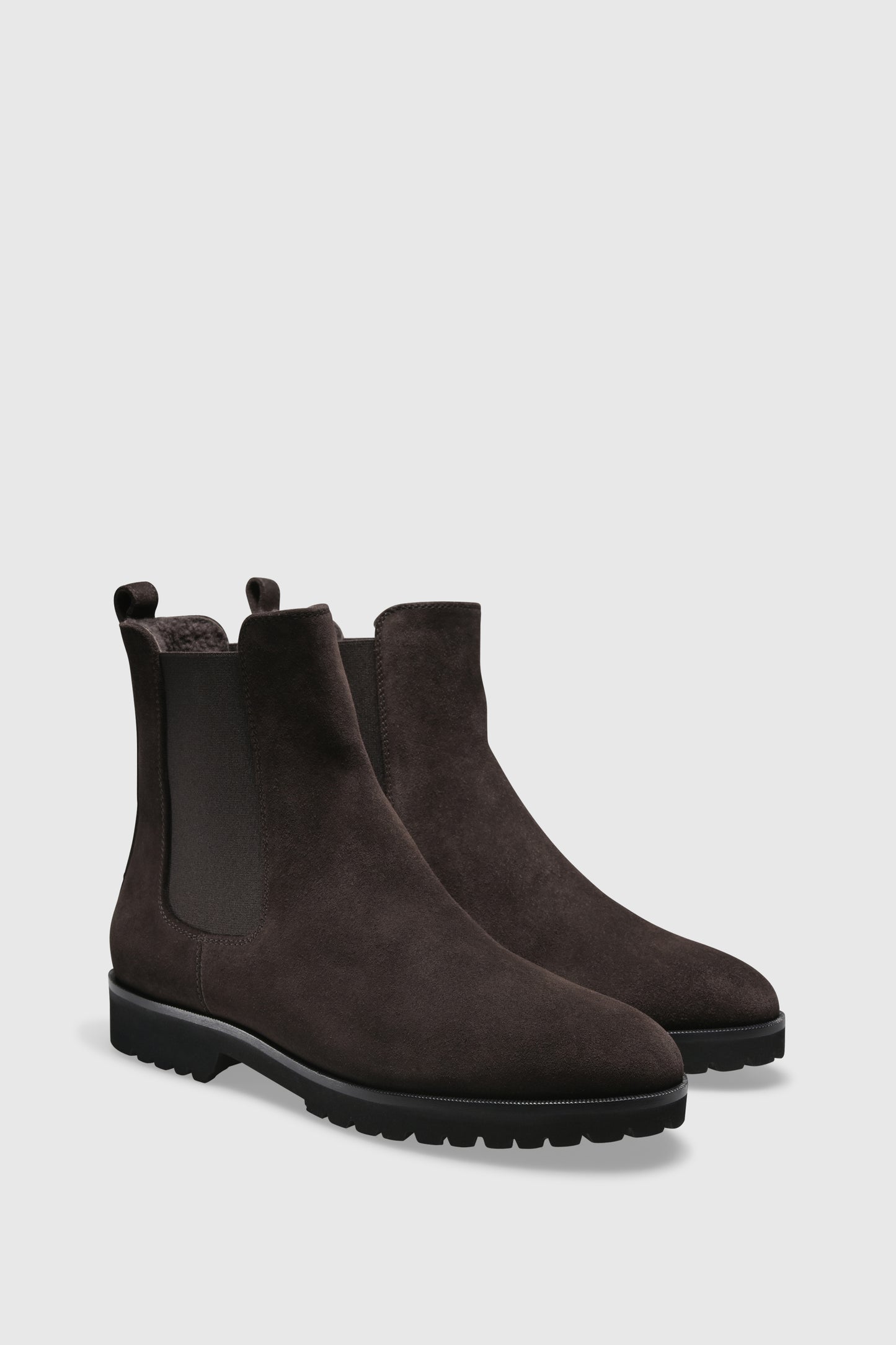 Stiefelette 7429 Velour Chocolate Shearling Chocolate