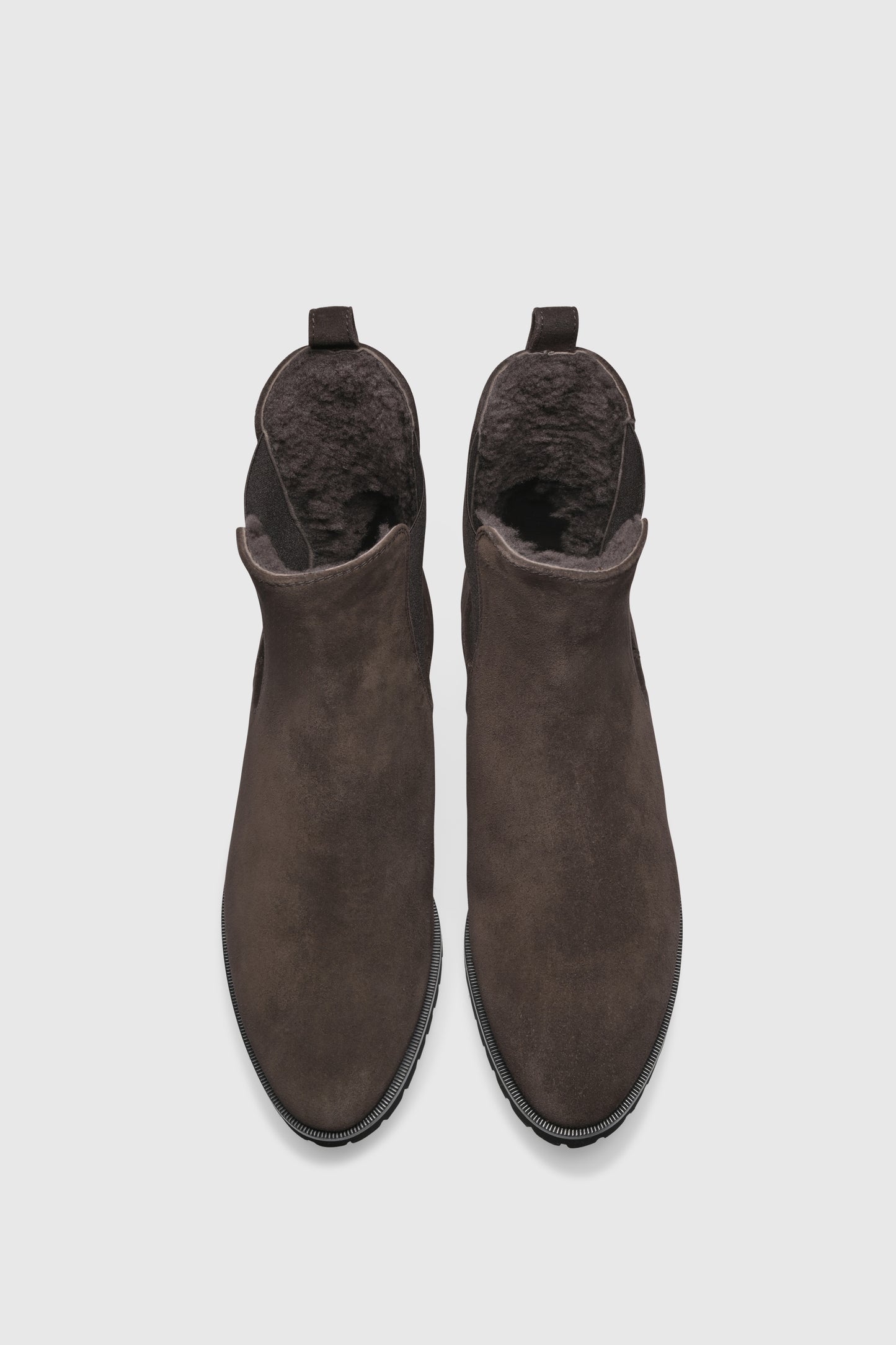 Stiefelette 7429 Velour Chocolate Shearling Chocolate