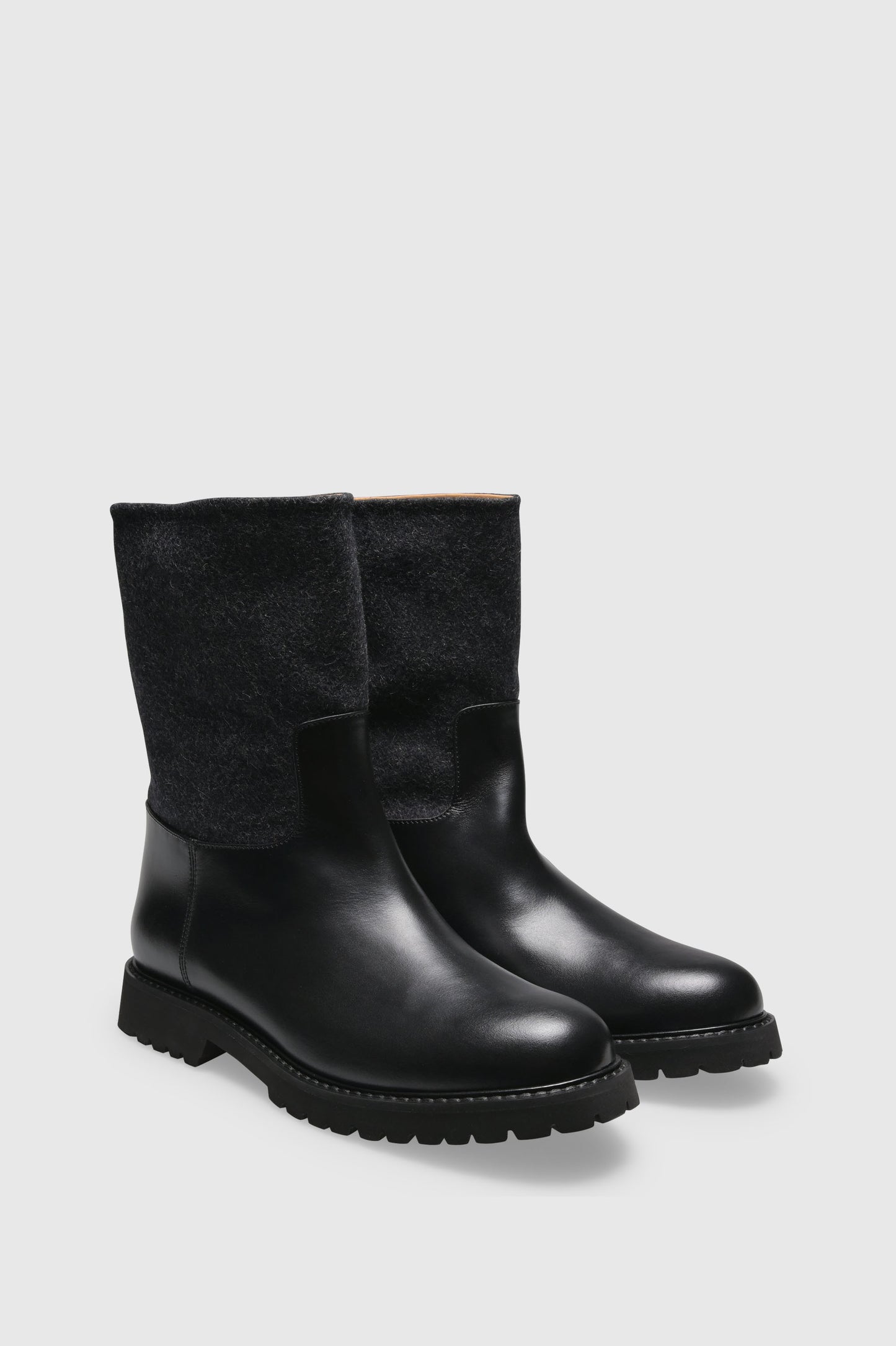 Stiefelette 9541 Vitello Loden Black