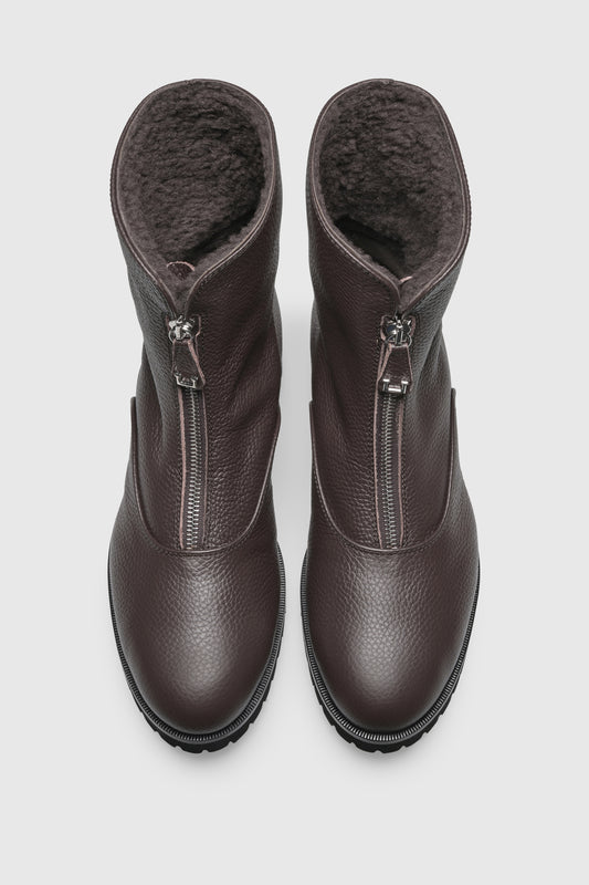Stiefelette 9542 Eureka Chocolate Shearling Chocolate