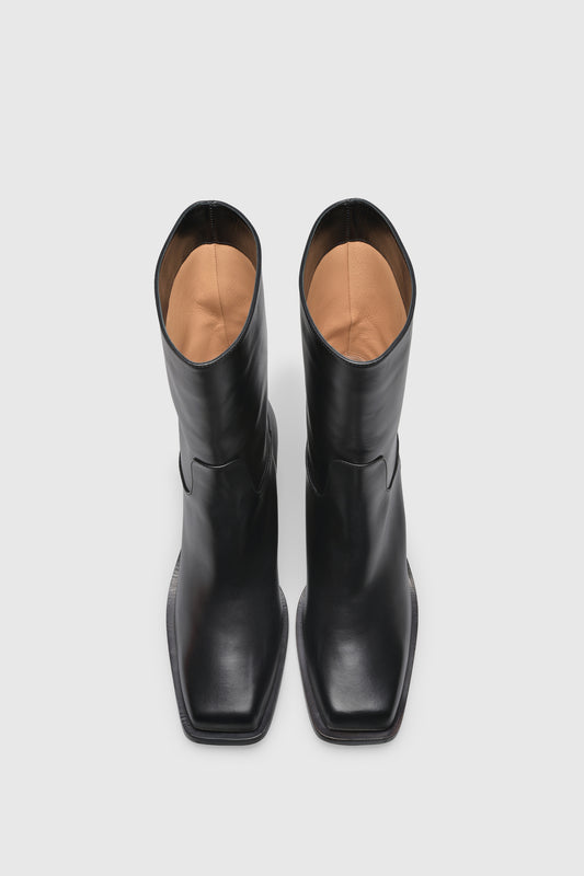 Stiefelette 9544 Vitello Black