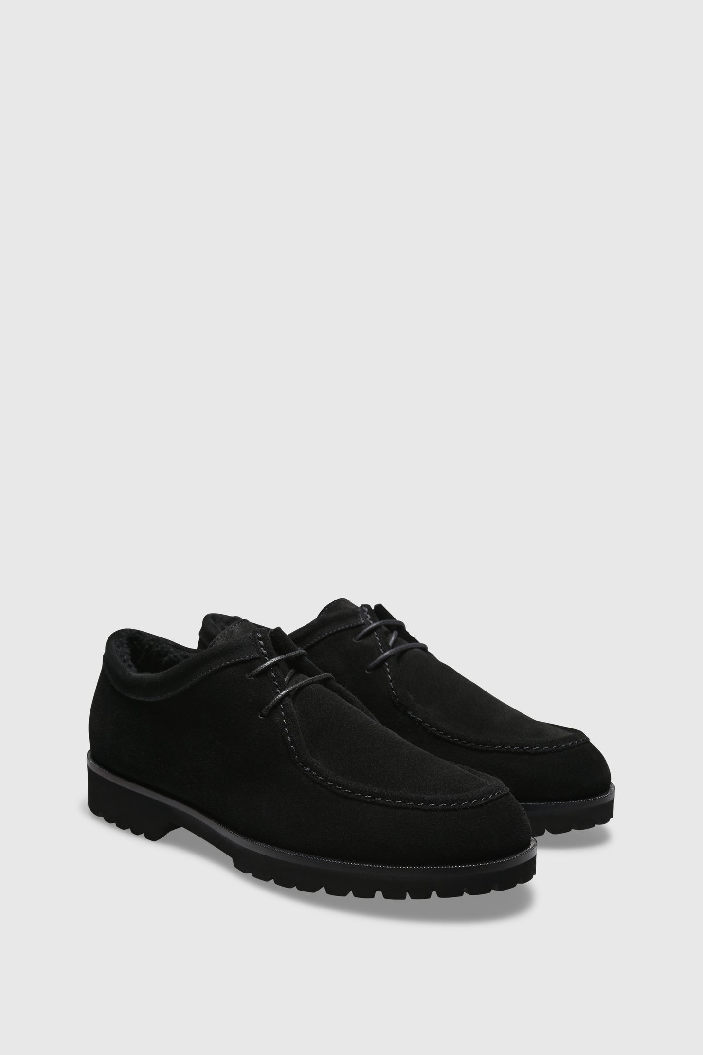 Stiefelette 9555 Velour Black Shearling Black