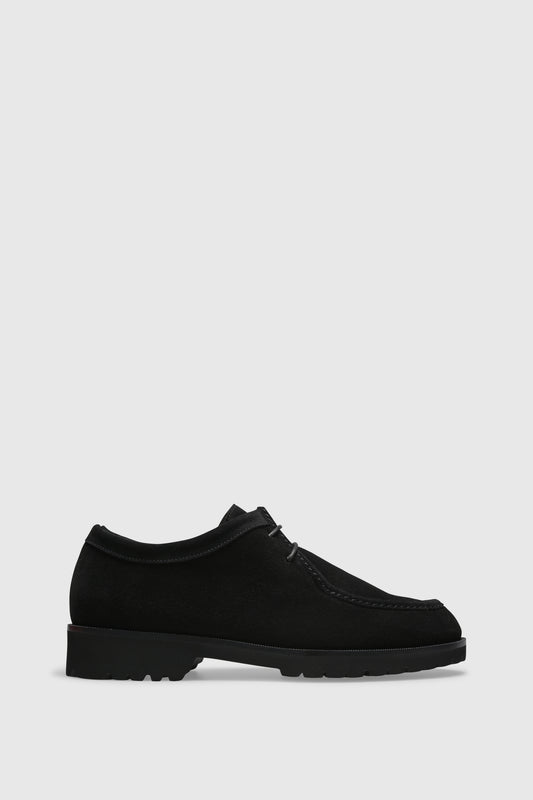 Stiefelette 9555 Velour Black Shearling Black