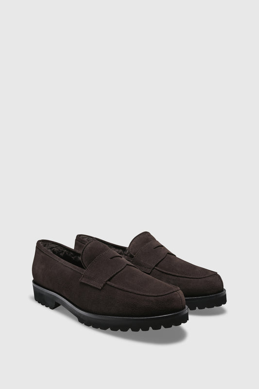 Loafer 1471 Velor Shearling Chocolate