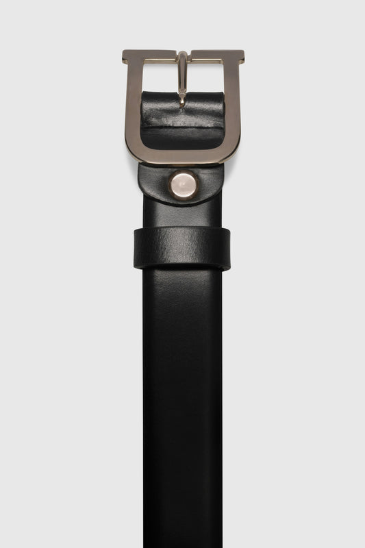 Bold Signature Belt Vitello Black