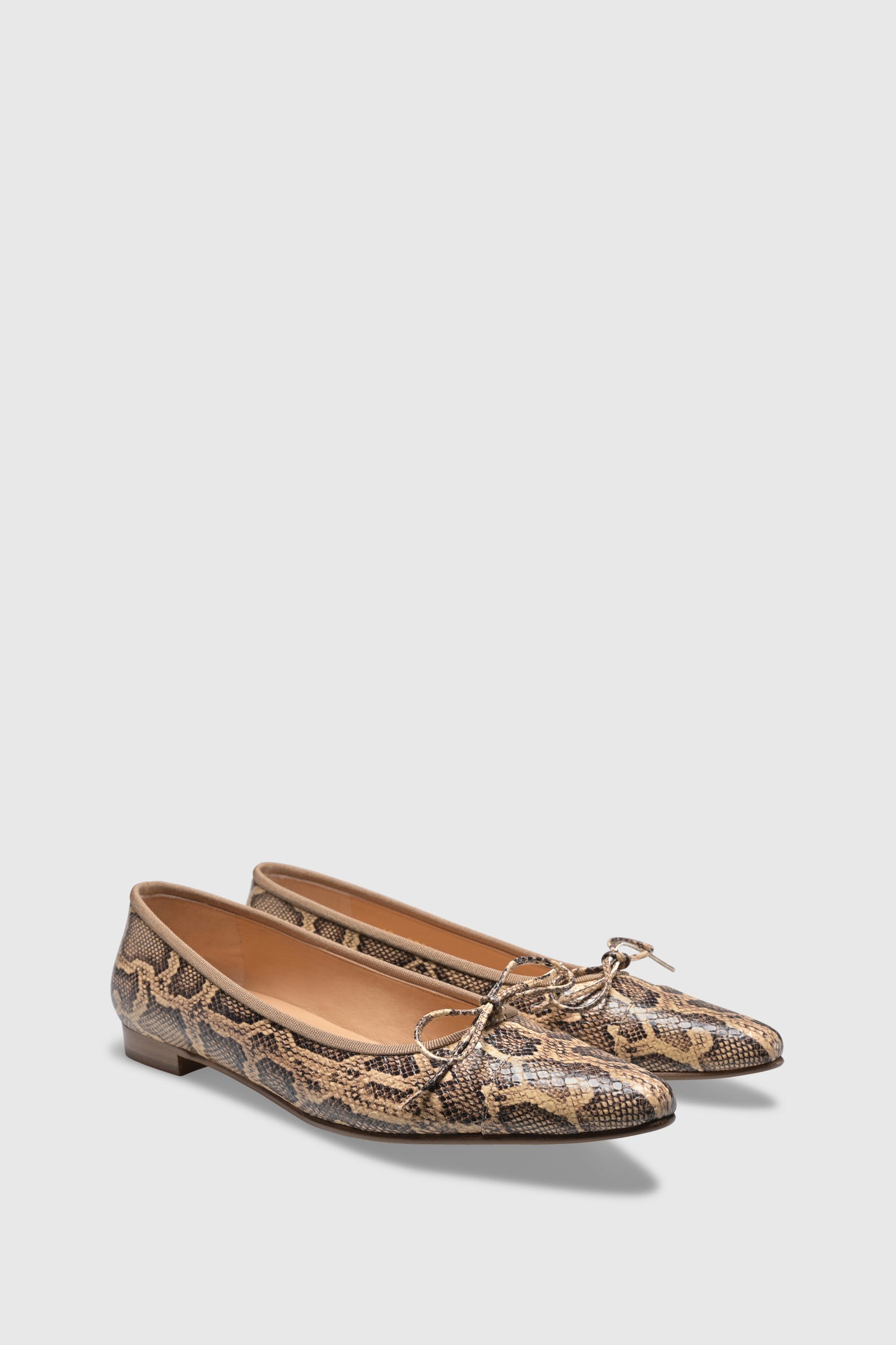Ballerina 2056 Pitone Stampato Beige