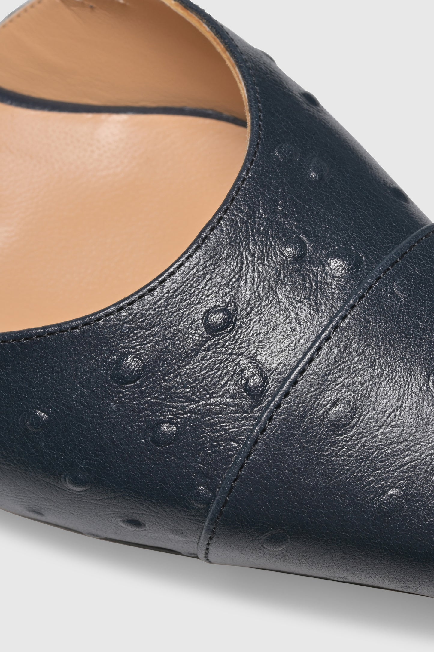 Slingback 8667 Struzzo Stampato Navy