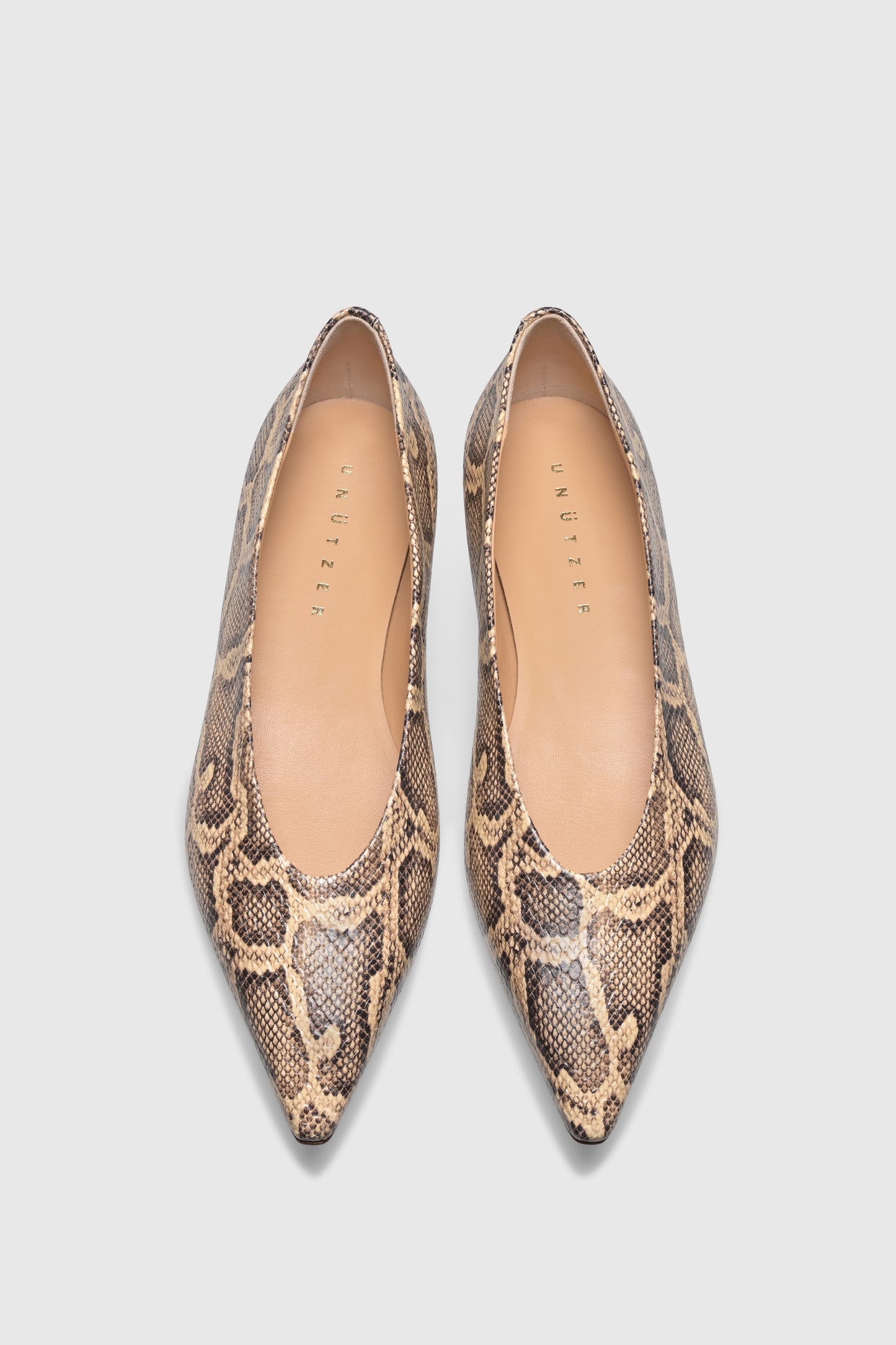 Ballerina 9342 Pitone Stampato Beige