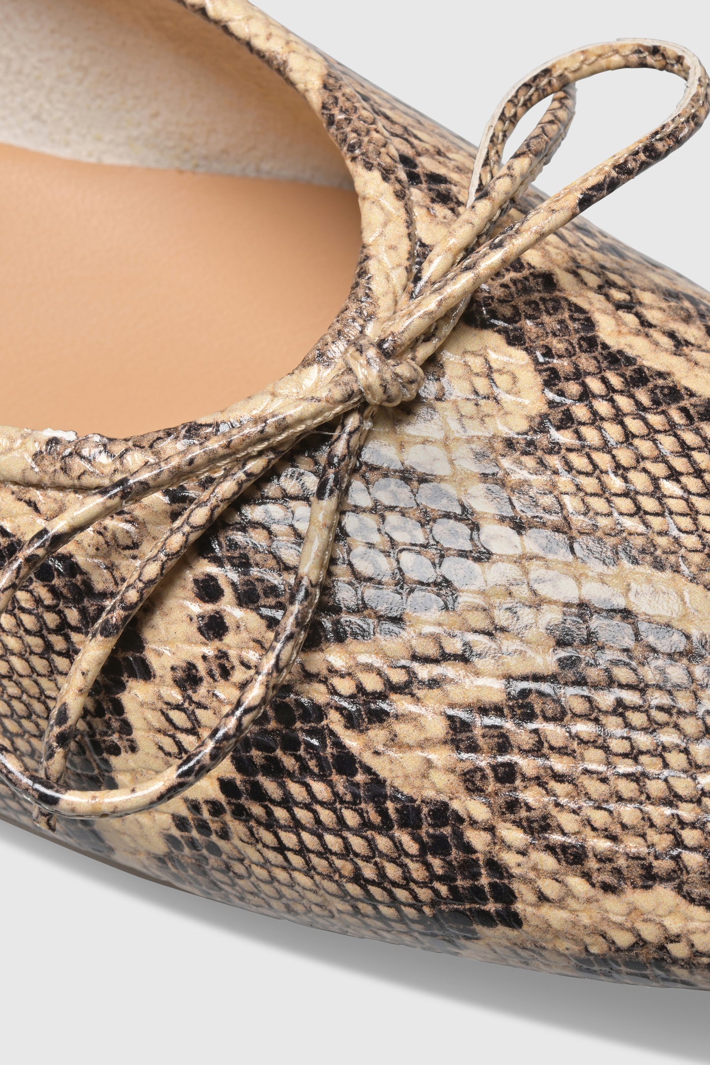 Ballerina 9380 Pitone Stampato Beige