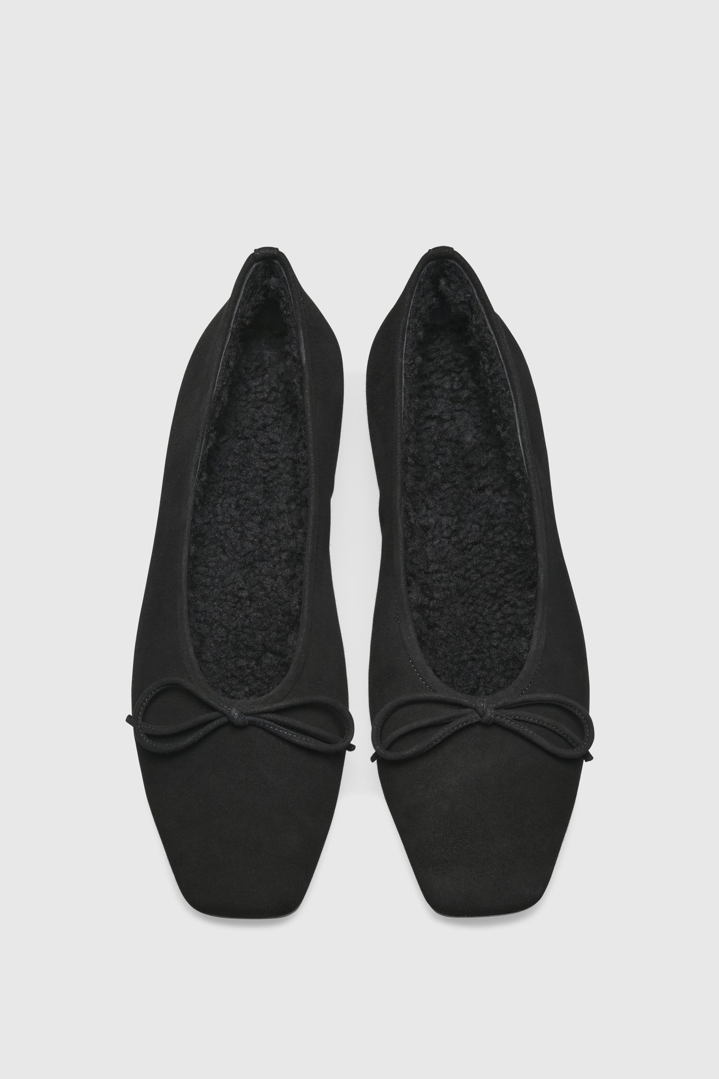 Ballerina 9551 Camoscio Black Shearling Black