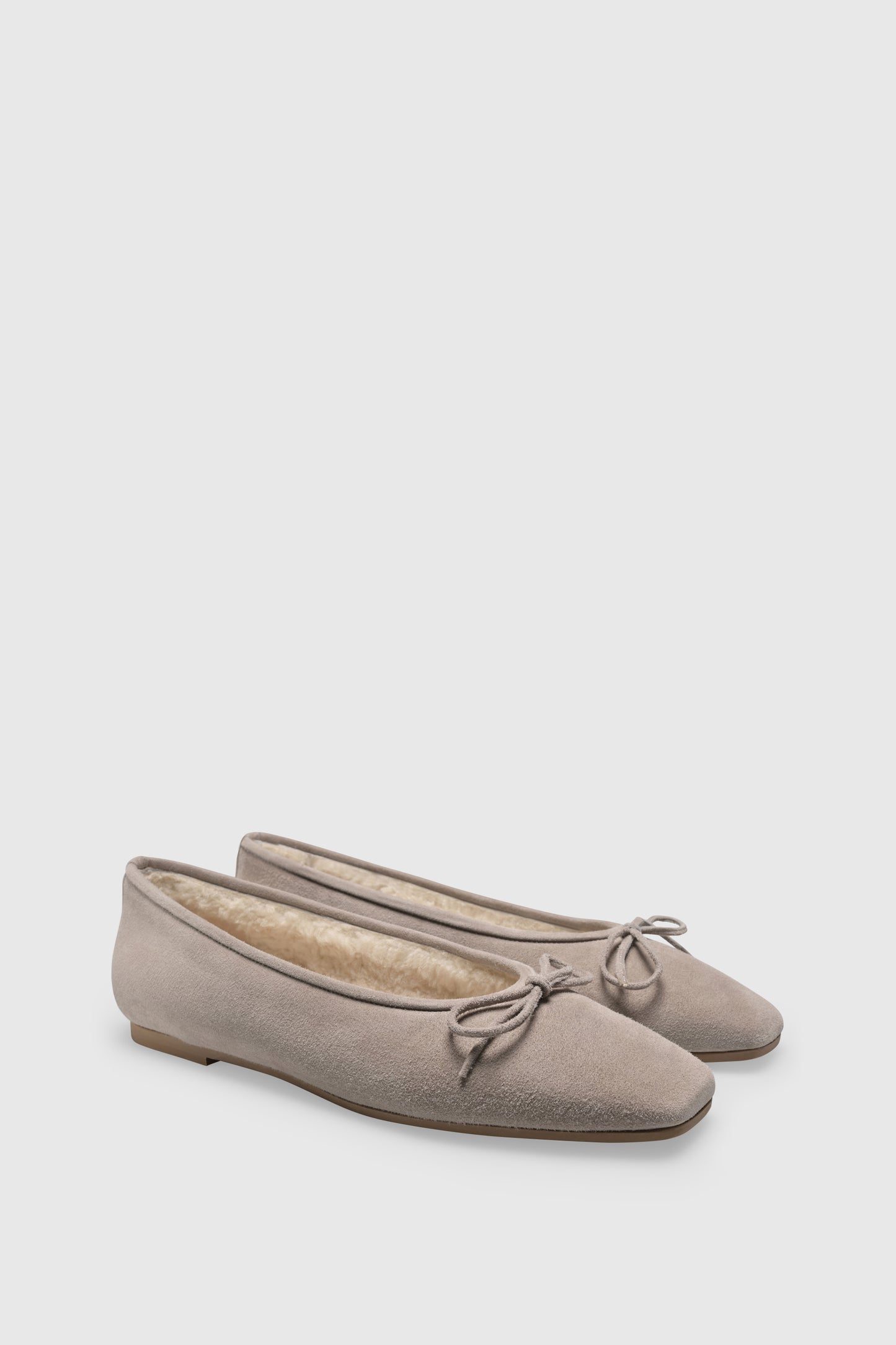 Ballerina 9551 Camoscio Light Taupe Shearling Latte