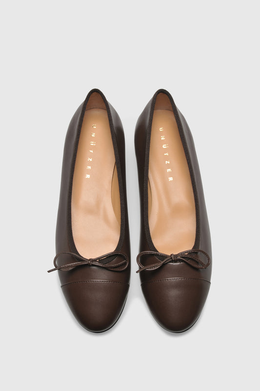 Ballerina 963 Nappa Chocolate