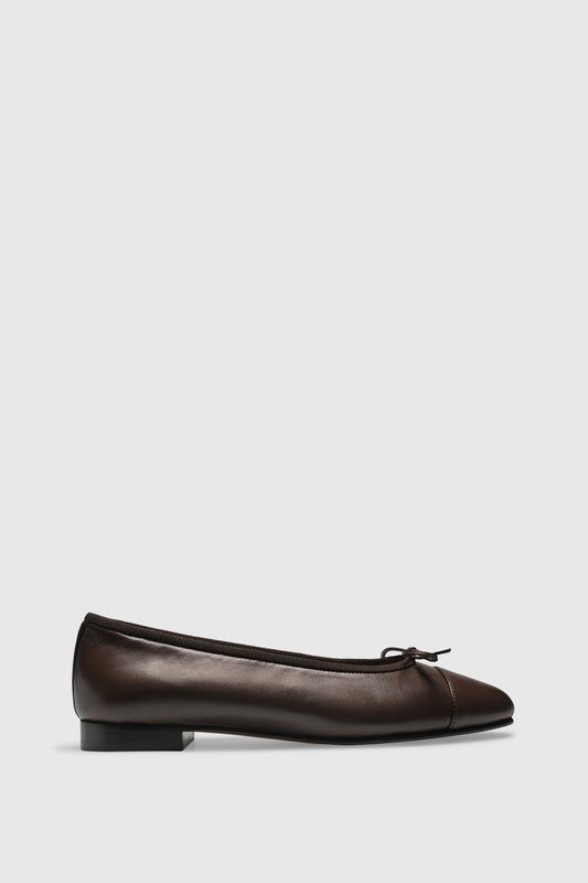 Ballerina 963 Nappa Chocolate