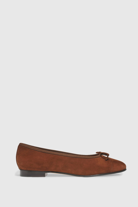 Ballerina 963 Camoscio Cognac