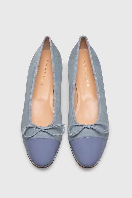Ballerina 963 Camoscio Vernice Light Blue