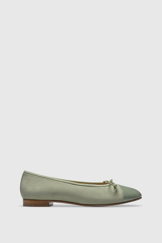 Ballerina 963 Camoscio Vernice Sage