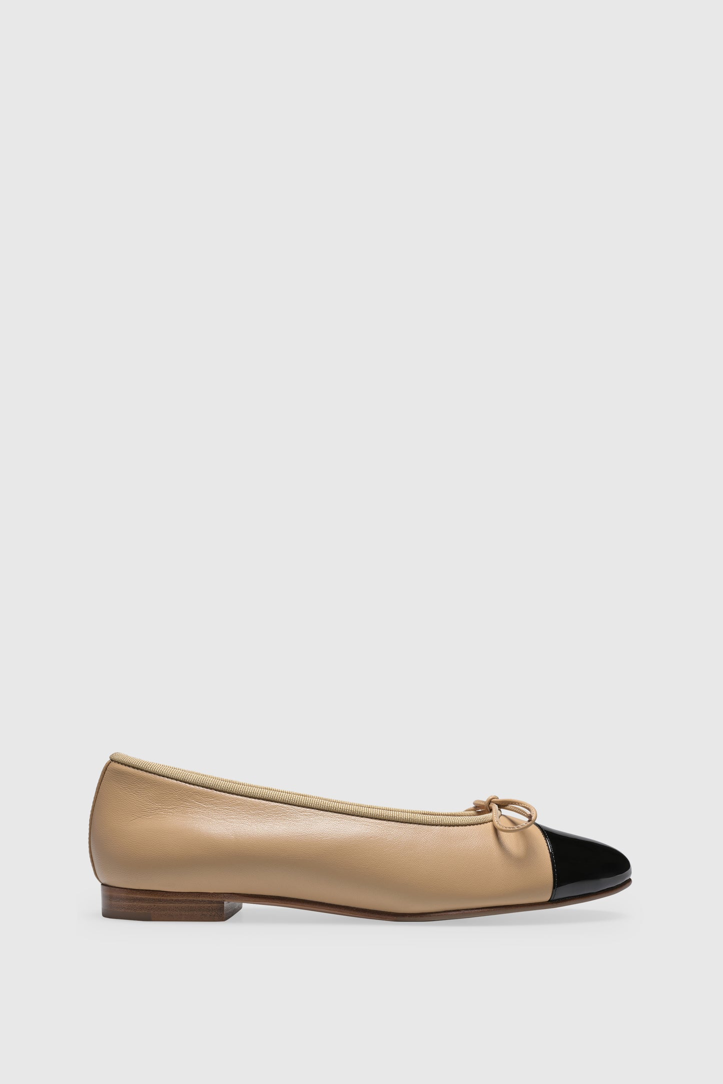 Ballerina 963 Nappa Beige Vernice Black