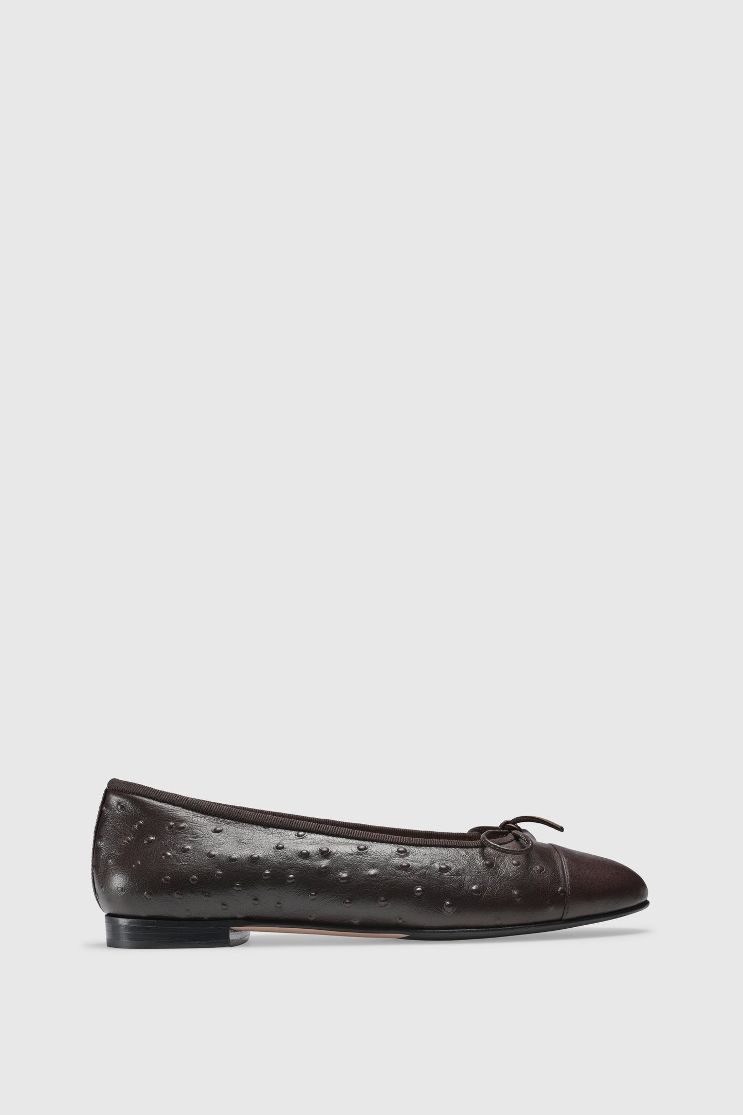 Ballerina 963 Struzzo Stampato Chocolate