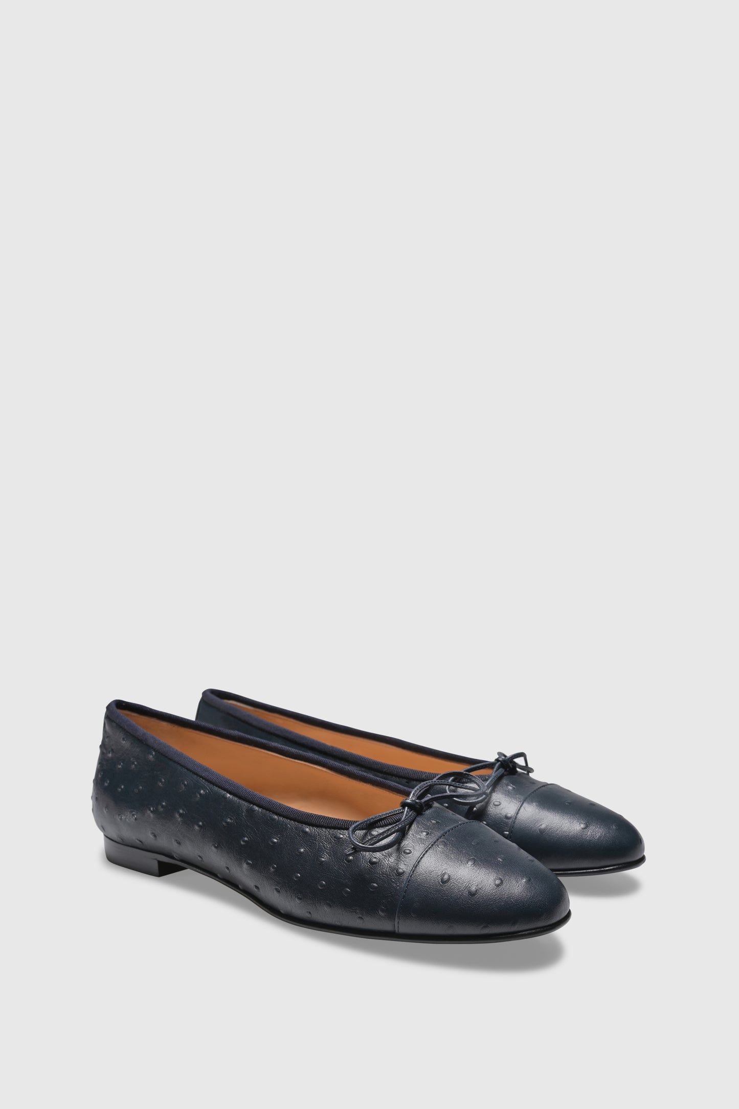 Ballerina 963 Struzzo Stampato Navy