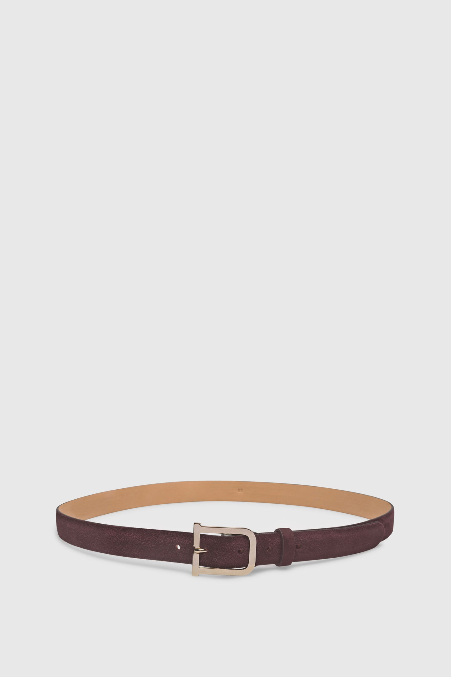 Bold Signature Belt Camoscio Plum
