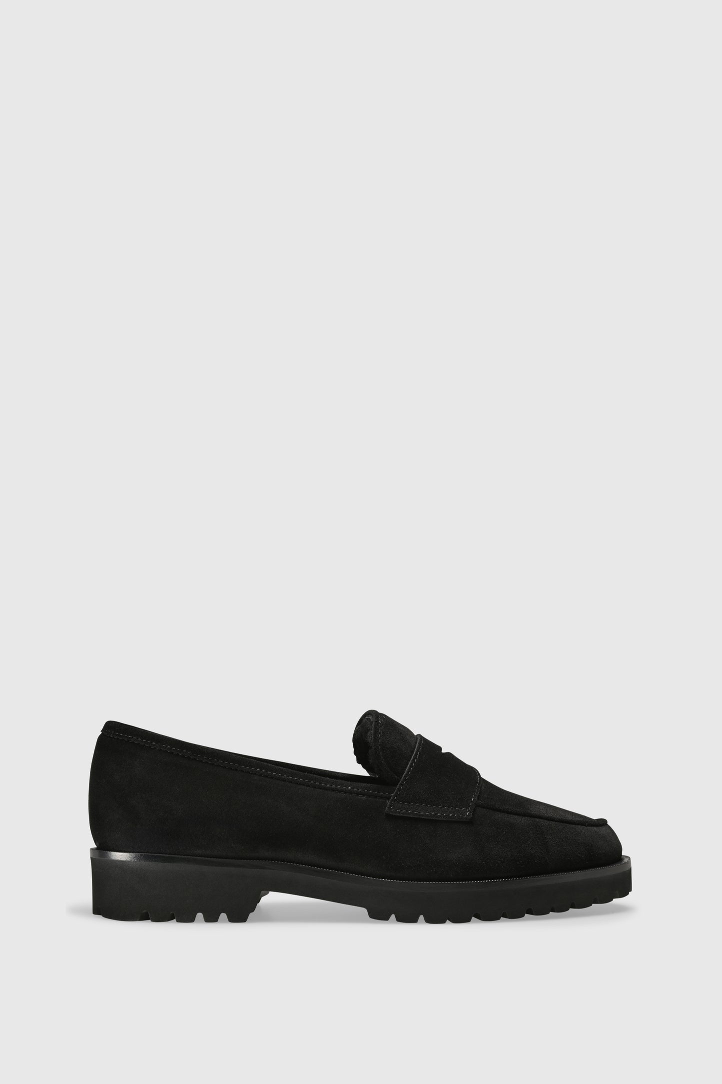 Loafer 1471 Velour Black Shearling Black