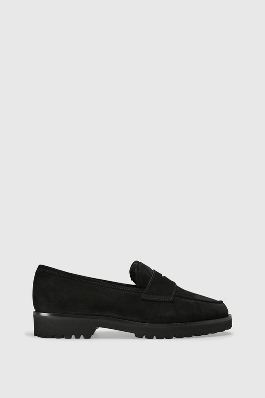 Loafer 1471 Velour Black Shearling Black