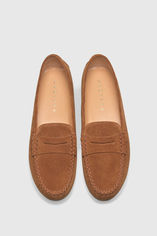 Loafer 1490 Velour Cognac