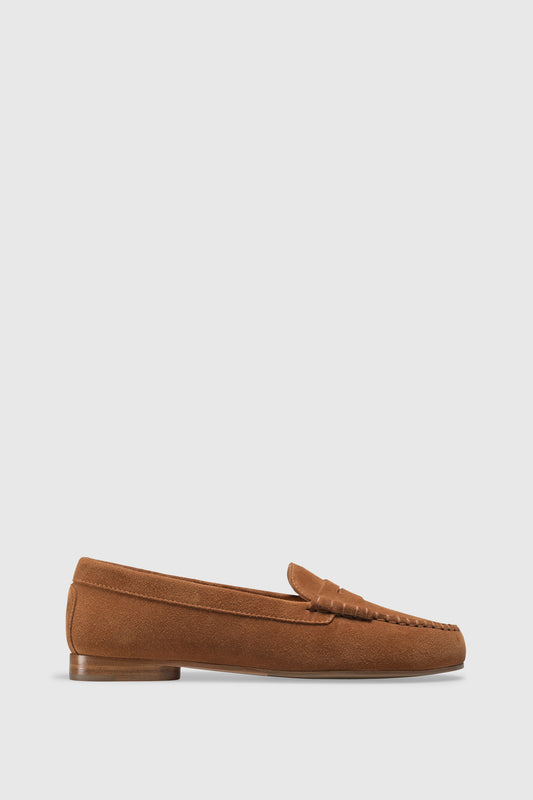 Loafer 1490 Velour Cognac