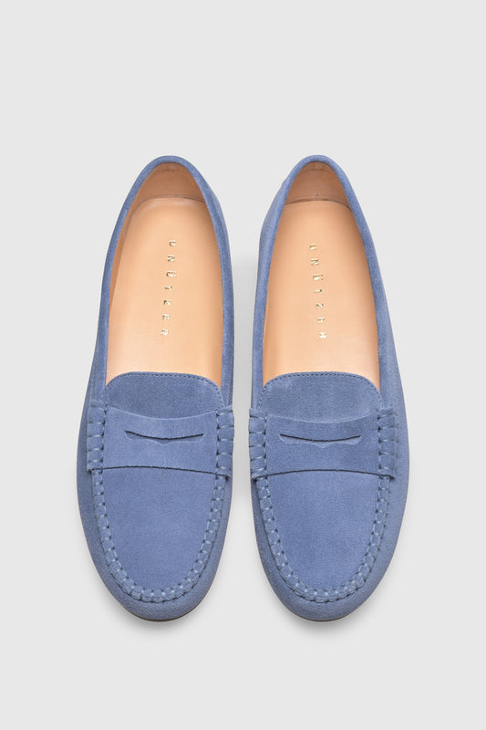 Loafer 1490 Velour Light Blue