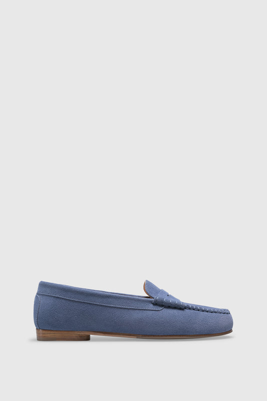 Loafer 1490 Velour Light Blue