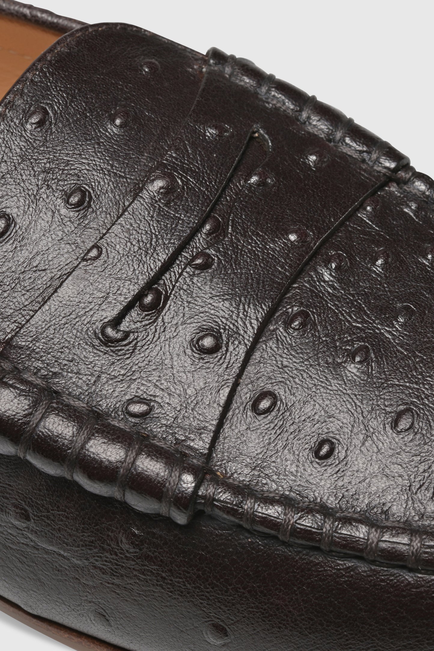 Loafer 1490 Struzzo Stampato Chocolate