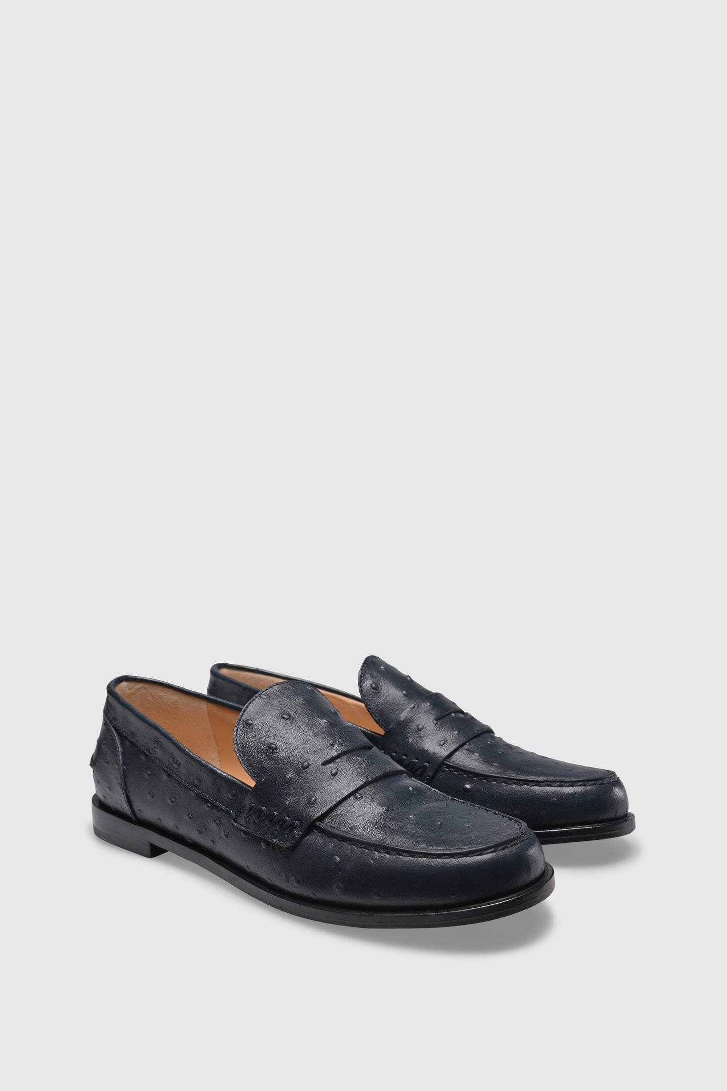 Loafer 9250 Struzzo Stampato Navy
