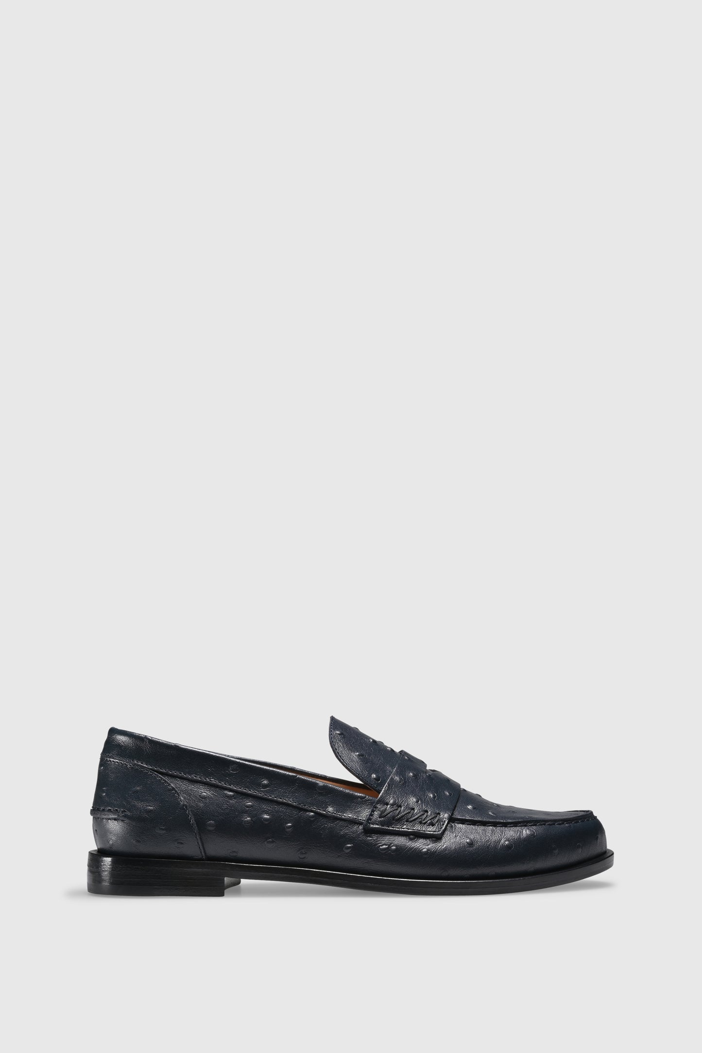 Loafer 9250 Struzzo Stampato Navy