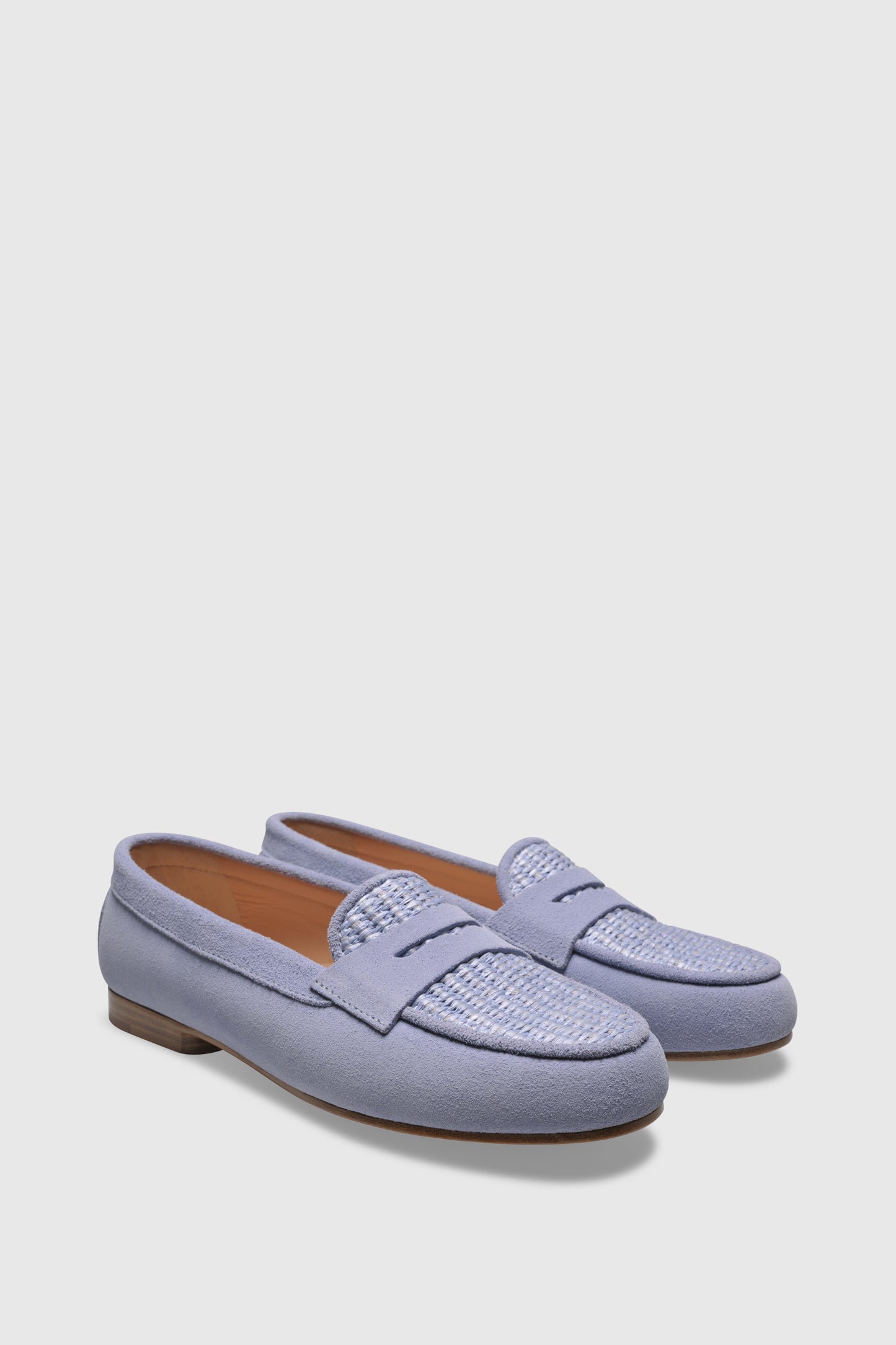 Loafer 9301 Velour Raffia Blue