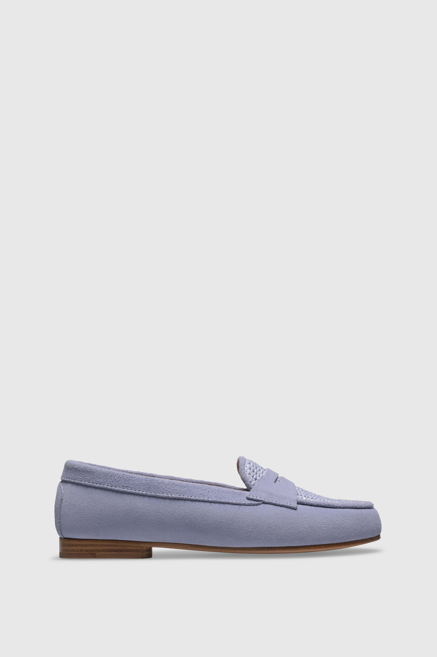 Loafer 9301 Velour Raffia Blue