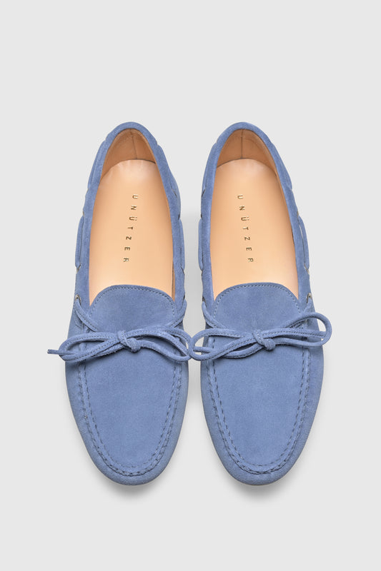 Loafer U102 Velour Light Blue