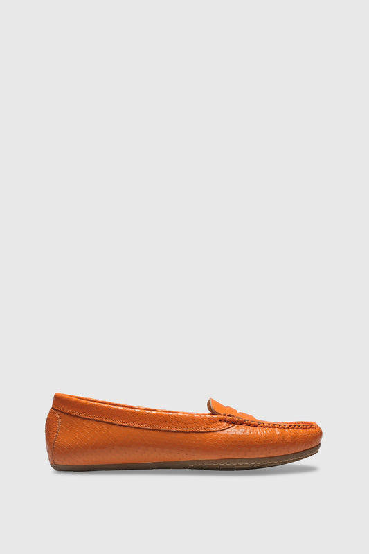 Loafer U150 Pitone Arancio