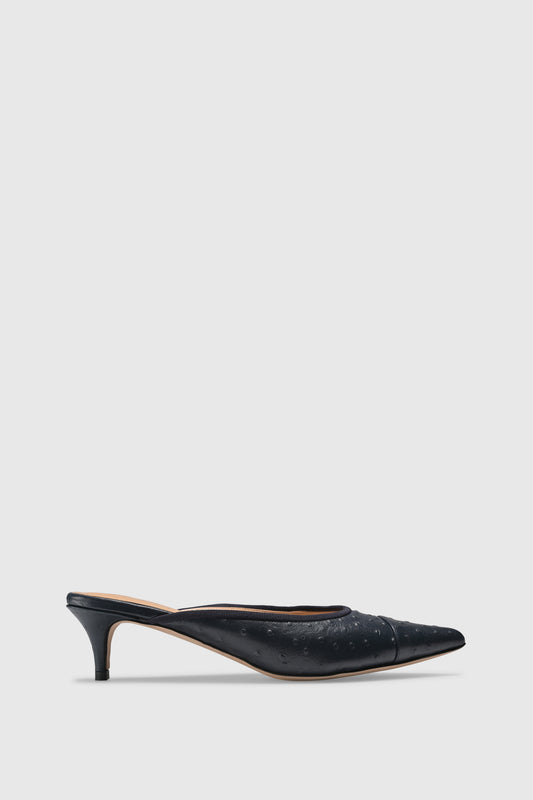 Mule 9516 Struzzo Stampato Navy