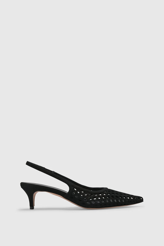 Slingback 9515 Camoscio Black