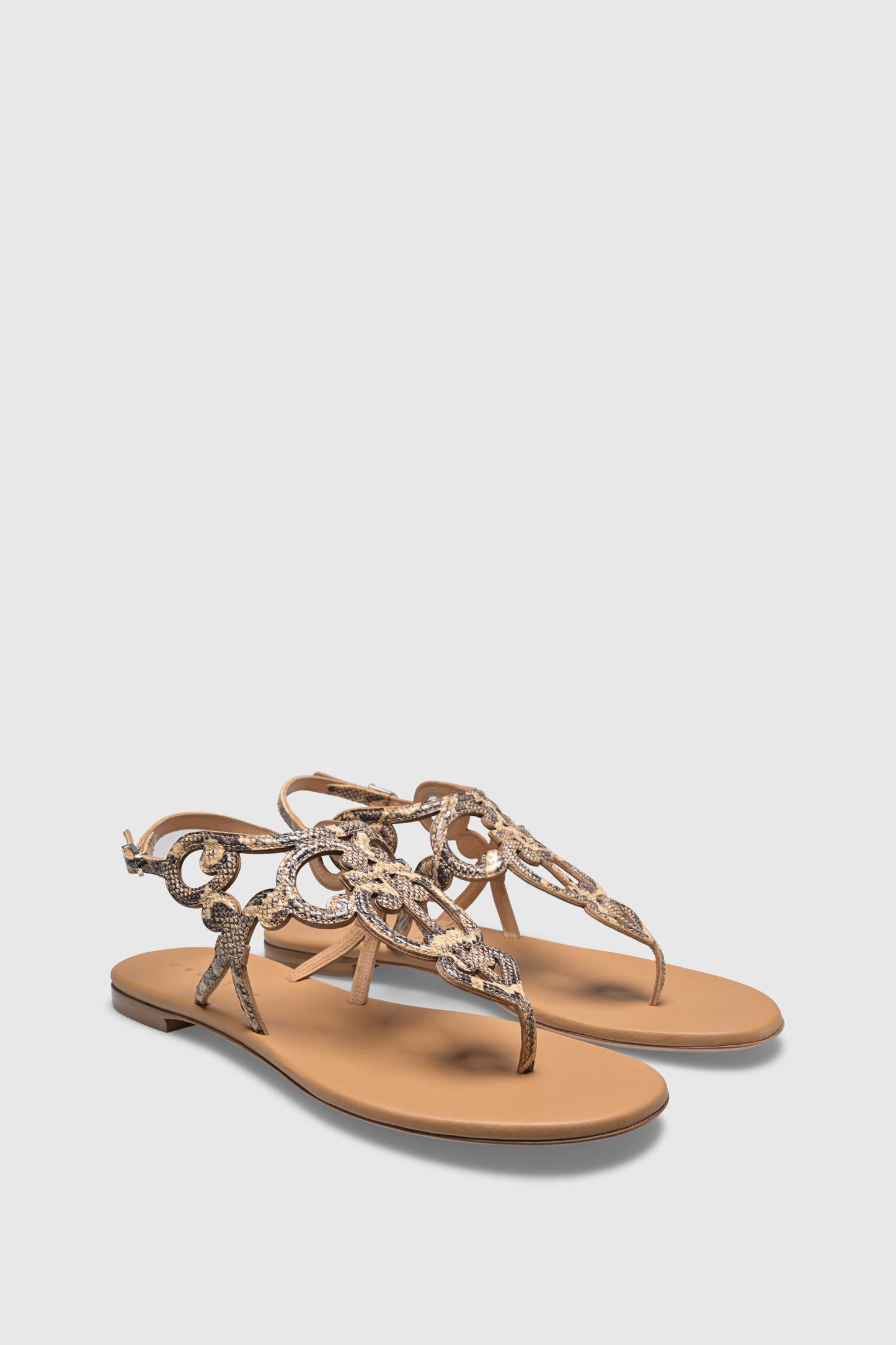 Sandale 7725 Pitone Stampato Beige