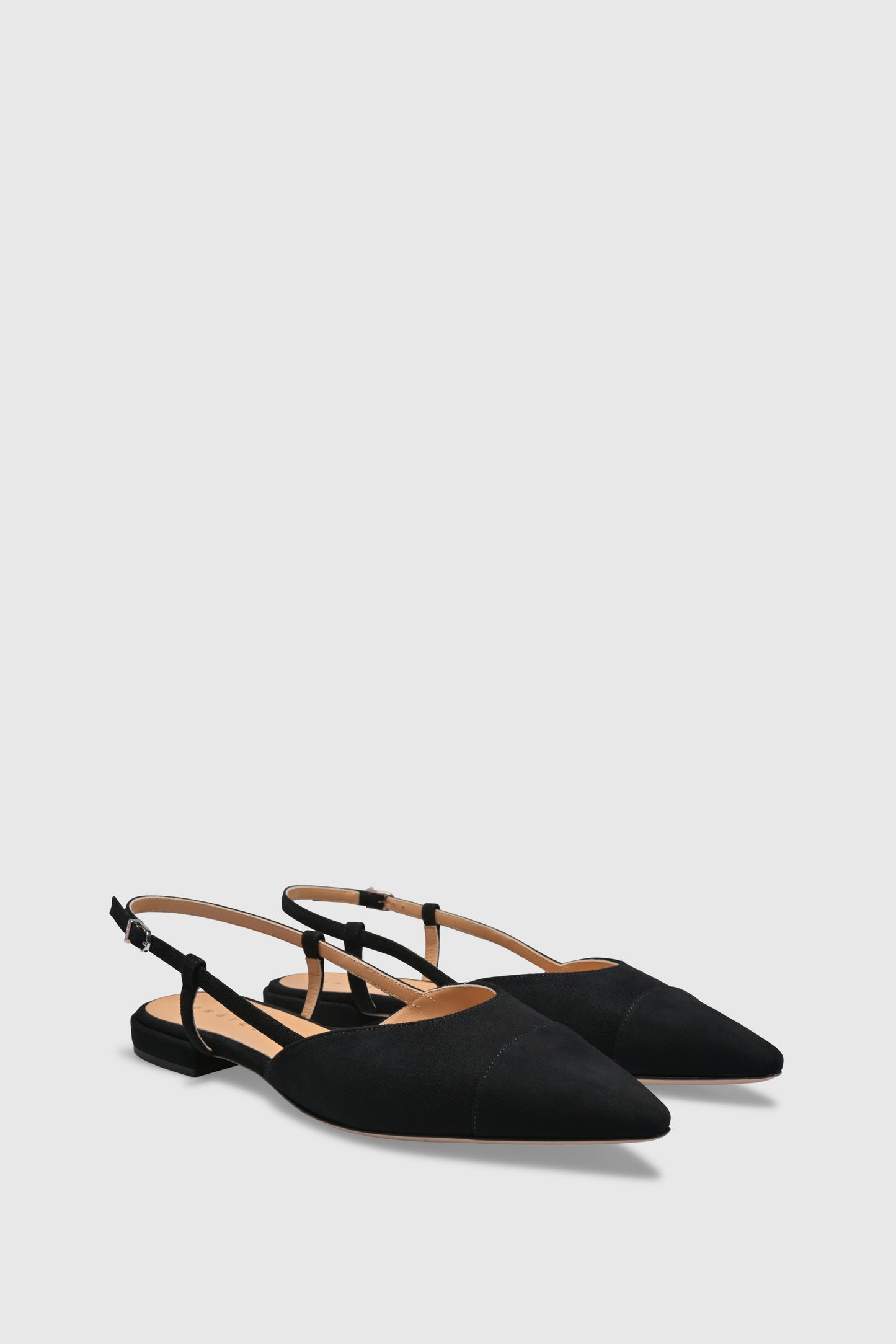 Slingback 8667 Camoscio Black