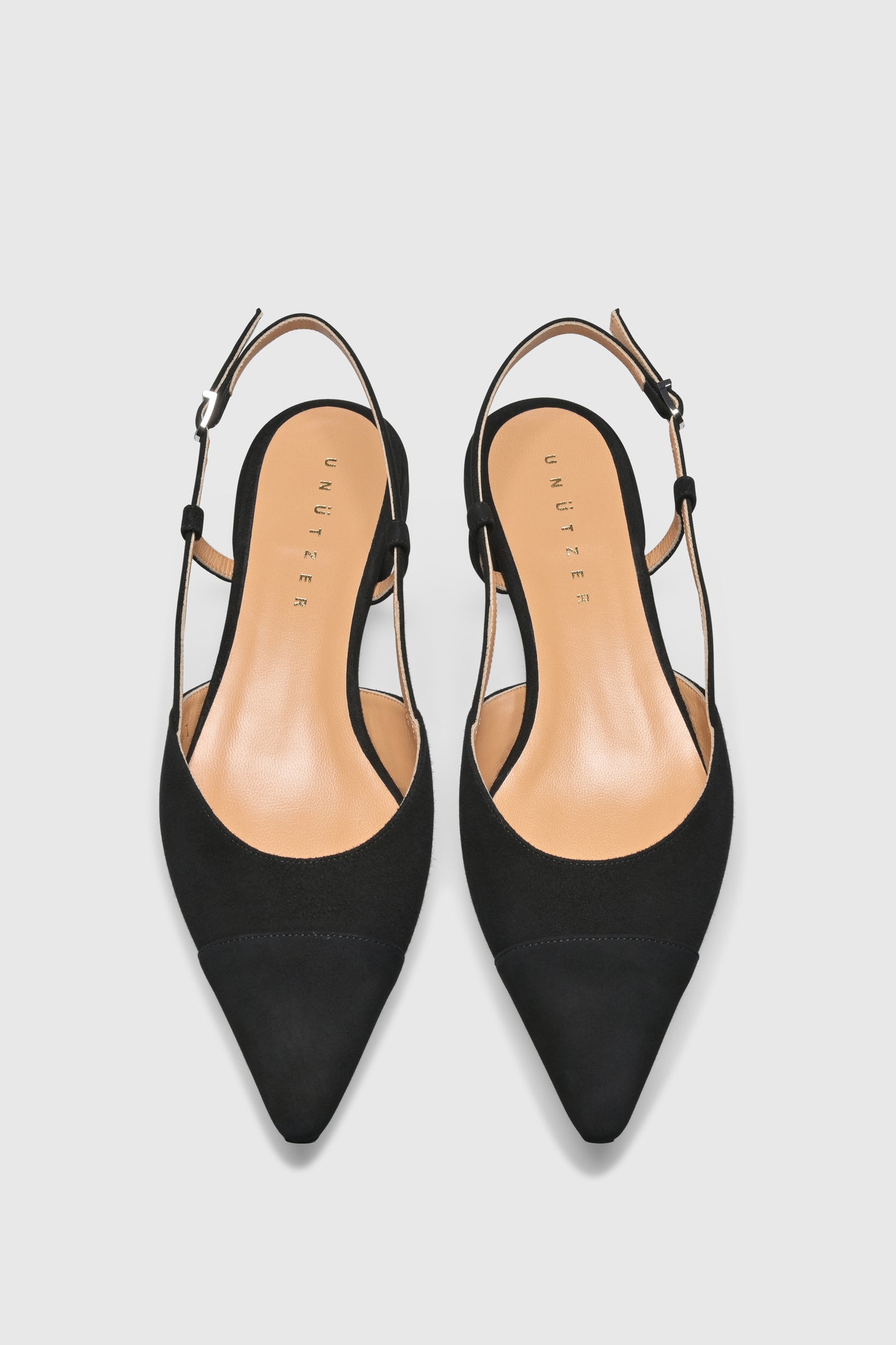 Slingback 8667 Camoscio Black