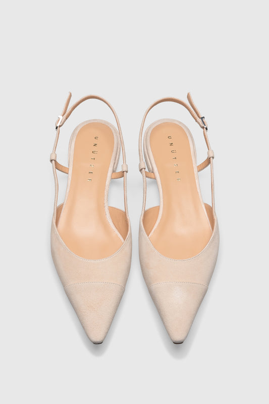 Slingback 8667 Camoscio Latte