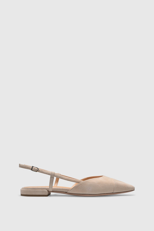 Slingback 8667 Camoscio Latte